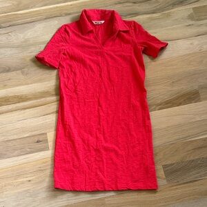 Boden Red Polo Cotton Dress